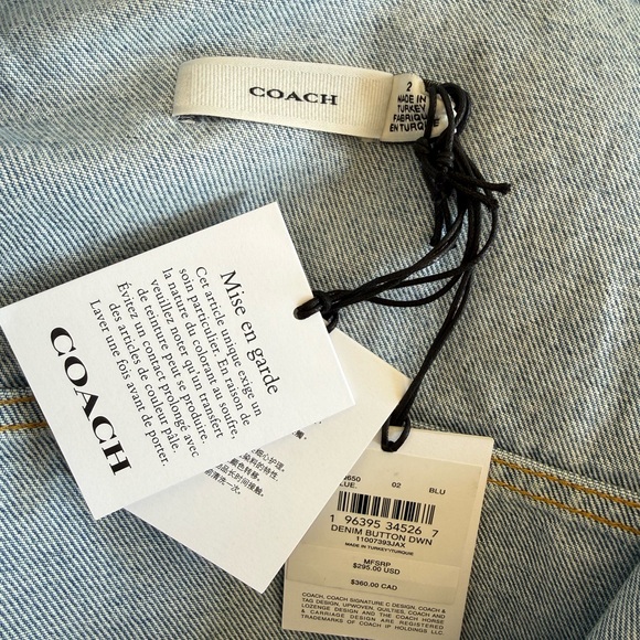 Coach Light Blue Jean Jacket - Picture 9 of 9